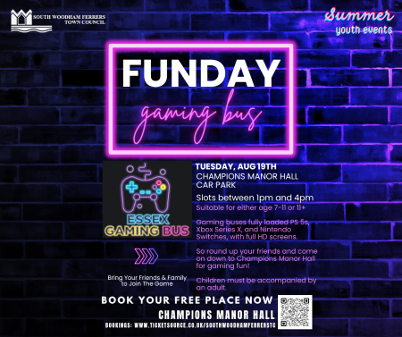 Summer Youth Events Gaming Bus 19th August 2025